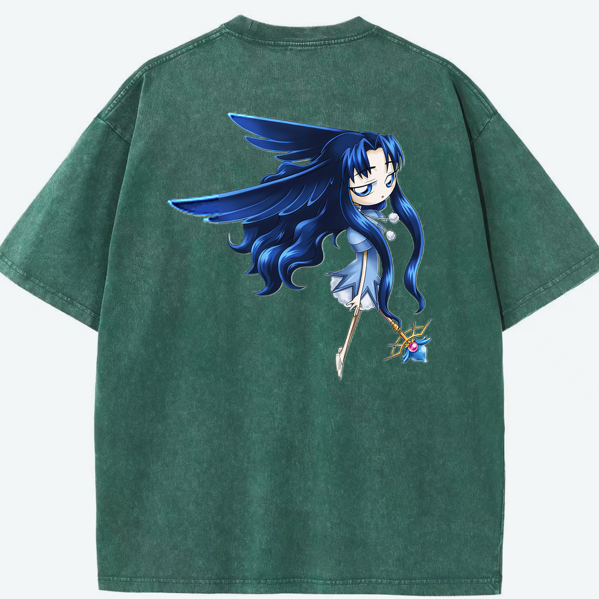 （画像用） 遊☆戯☆王 Yu-Gi-Oh! 綿100% ヴィンテージ風 半袖Tシャツ（背面プリント）